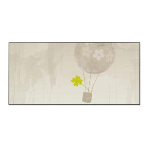 Banjado Magnettafel 78x37cm Magnetwand  Schwarz Aus Metall Magnetpinnwand Pinnwand Inkl. 4 Magnete Motiv Flüchtiges Glück