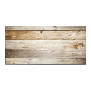 Banjado Magnettafel 78x37cm Magnetwand  Schwarz Aus Metall Magnetpinnwand Pinnwand Inkl. 4 Magnete Motiv Graues Holz