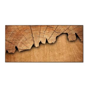 Banjado Magnettafel 78x37cm Magnetwand  Schwarz Aus Metall Magnetpinnwand Pinnwand Inkl. 4 Magnete Motiv Holz