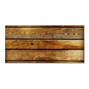 Banjado Magnettafel 78x37cm Magnetwand  Schwarz Aus Metall Magnetpinnwand Pinnwand Inkl. 4 Magnete Motiv Holzbretter