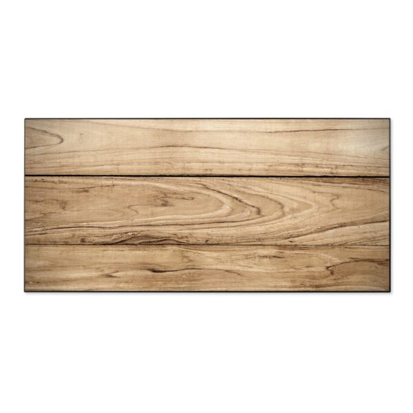 Banjado Magnettafel 78x37cm Magnetwand  Schwarz Aus Metall Magnetpinnwand Pinnwand Inkl. 4 Magnete Motiv Holzplanken