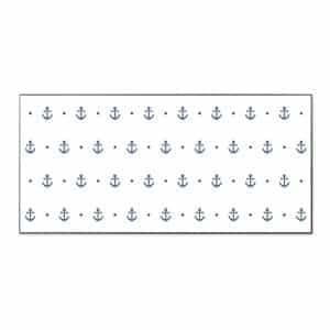 Banjado Magnettafel 78x37cm Magnetwand  Schwarz Aus Metall Magnetpinnwand Pinnwand Inkl. 4 Magnete Motiv Kleine Anker