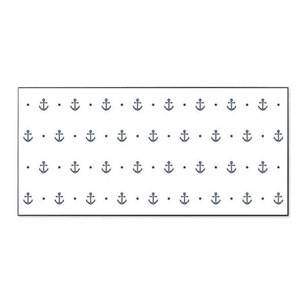 Banjado Magnettafel 78x37cm Magnetwand  Schwarz Aus Metall Magnetpinnwand Pinnwand Inkl. 4 Magnete Motiv Kleine Anker