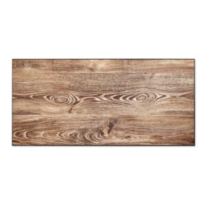 Banjado Magnettafel 78x37cm Magnetwand  Schwarz Aus Metall Magnetpinnwand Pinnwand Inkl. 4 Magnete Motiv Maserung