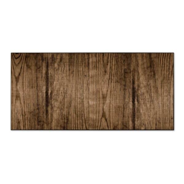 Banjado Magnettafel 78x37cm Magnetwand  Schwarz Aus Metall Magnetpinnwand Pinnwand Inkl. 4 Magnete Motiv Maserung Dunkel