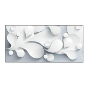 Banjado Magnettafel 78x37cm Magnetwand  Schwarz Aus Metall Magnetpinnwand Pinnwand Inkl. 4 Magnete Motiv Papiertropfen