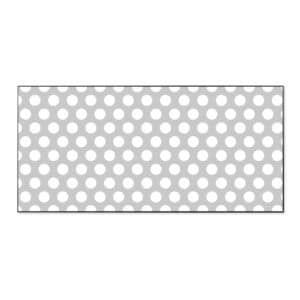 Banjado Magnettafel 78x37cm Magnetwand  Schwarz Aus Metall Magnetpinnwand Pinnwand Inkl. 4 Magnete Motiv Punkte Grau