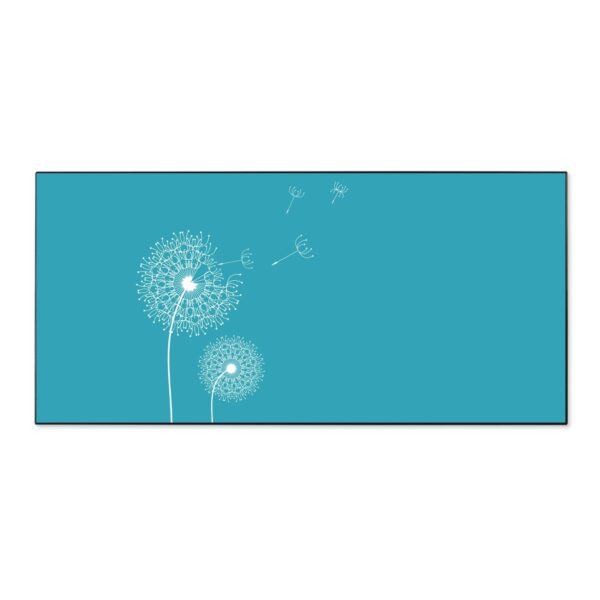 Banjado Magnettafel 78x37cm Magnetwand  Schwarz Aus Metall Magnetpinnwand Pinnwand Inkl. 4 Magnete Motiv Pusteblume 4