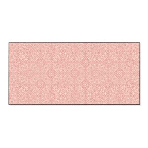 Banjado Magnettafel 78x37cm Magnetwand  Schwarz Aus Metall Magnetpinnwand Pinnwand Inkl. 4 Magnete Motiv Rosa Arabesque