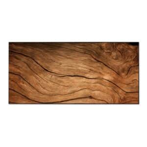 Banjado Magnettafel 78x37cm Magnetwand  Schwarz Aus Metall Magnetpinnwand Pinnwand Inkl. 4 Magnete Motiv Trockenes Holz