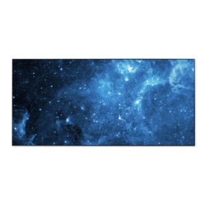 Banjado Magnettafel 78x37cm Magnetwand  Schwarz Aus Metall Magnetpinnwand Pinnwand Inkl. 4 Magnete Motiv Universum