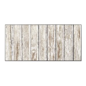 Banjado Magnettafel 78x37cm Magnetwand  Schwarz Aus Metall Magnetpinnwand Pinnwand Inkl. 4 Magnete Motiv Weißes Holz