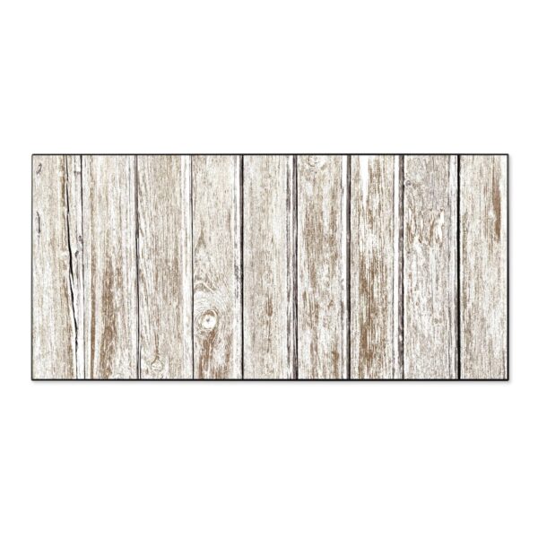 Banjado Magnettafel 78x37cm Magnetwand  Schwarz Aus Metall Magnetpinnwand Pinnwand Inkl. 4 Magnete Motiv Weißes Holz