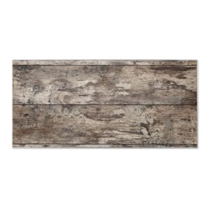Banjado Magnettafel 78x37cm Magnetwand  Silber Aus Metall Magnetpinnwand Pinnwand Inkl. 4 Magnete Motiv Alte Planken