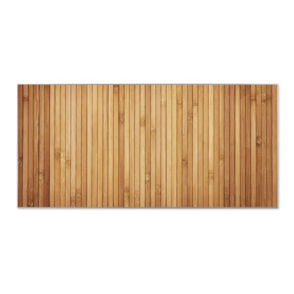 Banjado Magnettafel 78x37cm Magnetwand  Silber Aus Metall Magnetpinnwand Pinnwand Inkl. 4 Magnete Motiv Bambusholz