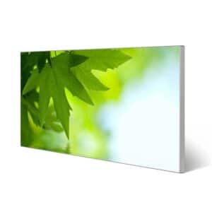 Banjado Magnettafel 78x37cm Magnetwand  Silber Aus Metall Magnetpinnwand Pinnwand Inkl. 4 Magnete Motiv Blättertraum