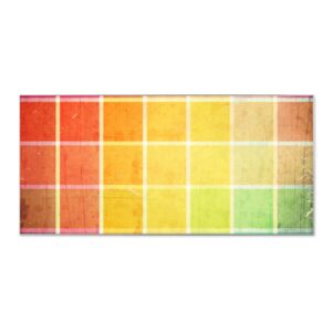 Banjado Magnettafel 78x37cm Magnetwand  Silber Aus Metall Magnetpinnwand Pinnwand Inkl. 4 Magnete Motiv Bunte Glasbausteine