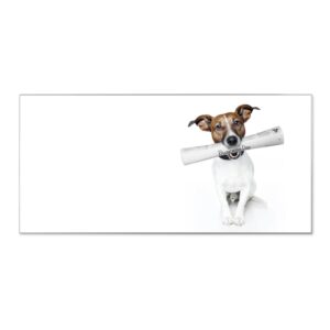 Banjado Magnettafel 78x37cm Magnetwand  Silber Aus Metall Magnetpinnwand Pinnwand Inkl. 4 Magnete Motiv Business Day