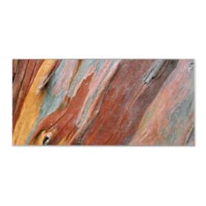 Banjado Magnettafel 78x37cm Magnetwand  Silber Aus Metall Magnetpinnwand Pinnwand Inkl. 4 Magnete Motiv Coloured Wood