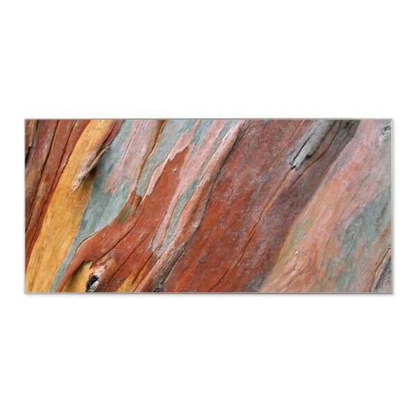 Banjado Magnettafel 78x37cm Magnetwand  Silber Aus Metall Magnetpinnwand Pinnwand Inkl. 4 Magnete Motiv Coloured Wood