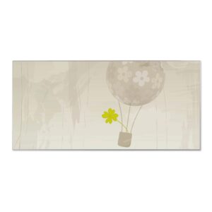 Banjado Magnettafel 78x37cm Magnetwand  Silber Aus Metall Magnetpinnwand Pinnwand Inkl. 4 Magnete Motiv Flüchtiges Glück