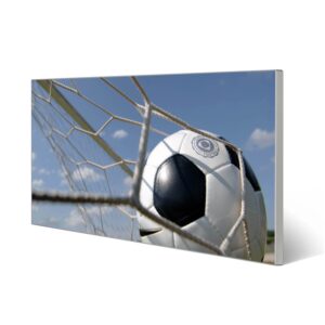 Banjado Magnettafel 78x37cm Magnetwand  Silber Aus Metall Magnetpinnwand Pinnwand Inkl. 4 Magnete Motiv Fußball