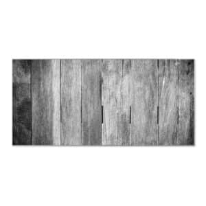 Banjado Magnettafel 78x37cm Magnetwand  Silber Aus Metall Magnetpinnwand Pinnwand Inkl. 4 Magnete Motiv Holz Monochrom