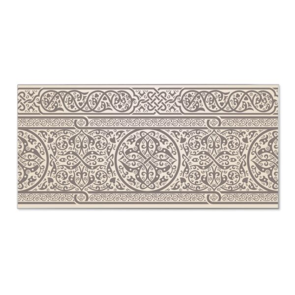 Banjado Magnettafel 78x37cm Magnetwand  Silber Aus Metall Magnetpinnwand Pinnwand Inkl. 4 Magnete Motiv Keltischer Knoten