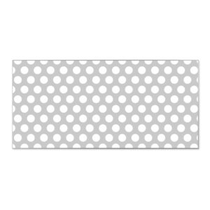 Banjado Magnettafel 78x37cm Magnetwand  Silber Aus Metall Magnetpinnwand Pinnwand Inkl. 4 Magnete Motiv Punkte Grau