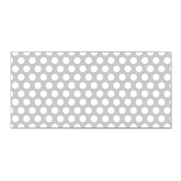 Banjado Magnettafel 78x37cm Magnetwand  Silber Aus Metall Magnetpinnwand Pinnwand Inkl. 4 Magnete Motiv Punkte Grau