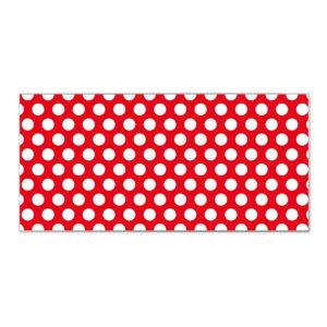 Banjado Magnettafel 78x37cm Magnetwand  Silber Aus Metall Magnetpinnwand Pinnwand Inkl. 4 Magnete Motiv Punkte Rot