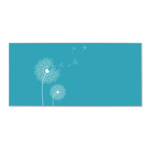 Banjado Magnettafel 78x37cm Magnetwand  Silber Aus Metall Magnetpinnwand Pinnwand Inkl. 4 Magnete Motiv Pusteblume 4