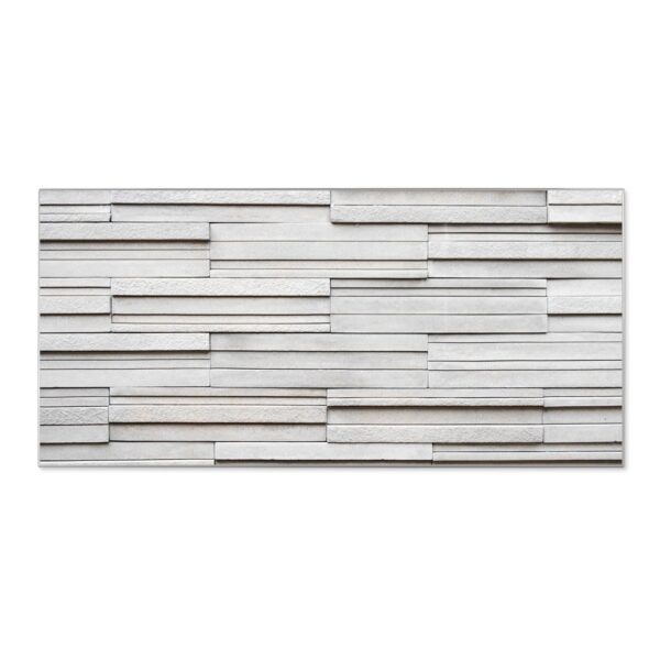 Banjado Magnettafel 78x37cm Magnetwand  Silber Aus Metall Magnetpinnwand Pinnwand Inkl. 4 Magnete Motiv Relief