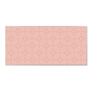 Banjado Magnettafel 78x37cm Magnetwand  Silber Aus Metall Magnetpinnwand Pinnwand Inkl. 4 Magnete Motiv Rosa Arabesque