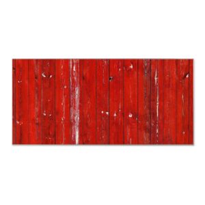 Banjado Magnettafel 78x37cm Magnetwand  Silber Aus Metall Magnetpinnwand Pinnwand Inkl. 4 Magnete Motiv Rote Holzlatten
