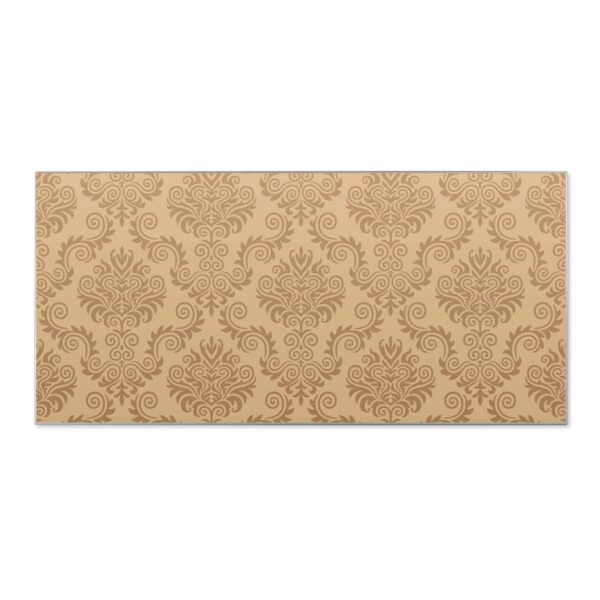 Banjado Magnettafel 78x37cm Magnetwand  Silber Aus Metall Magnetpinnwand Pinnwand Inkl. 4 Magnete Motiv Tapete Beige