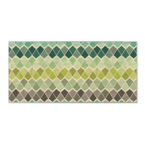Banjado Magnettafel 78x37cm Magnetwand  Silber Aus Metall Magnetpinnwand Pinnwand Inkl. 4 Magnete Motiv Vier Farben Grün