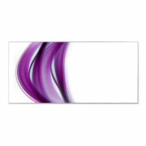 Banjado Magnettafel 78x37cm Magnetwand  Silber Aus Metall Magnetpinnwand Pinnwand Inkl. 4 Magnete Motiv Violet Element
