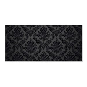 Banjado Magnettafel 78x37cm Magnetwand  Weiß Aus Metall Magnetpinnwand Pinnwand Inkl. 4 Magnete Motiv Black Deluxe