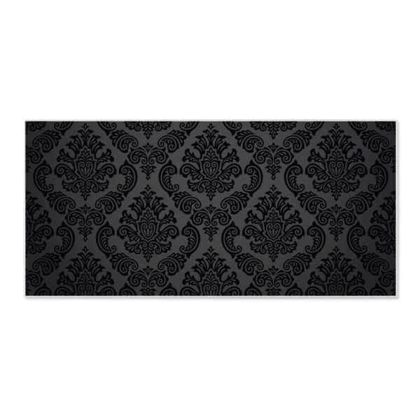 Banjado Magnettafel 78x37cm Magnetwand  Weiß Aus Metall Magnetpinnwand Pinnwand Inkl. 4 Magnete Motiv Black Deluxe