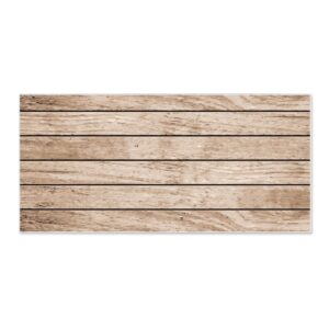 Banjado Magnettafel 78x37cm Magnetwand  Weiß Aus Metall Magnetpinnwand Pinnwand Inkl. 4 Magnete Motiv Blasse Holzlatten