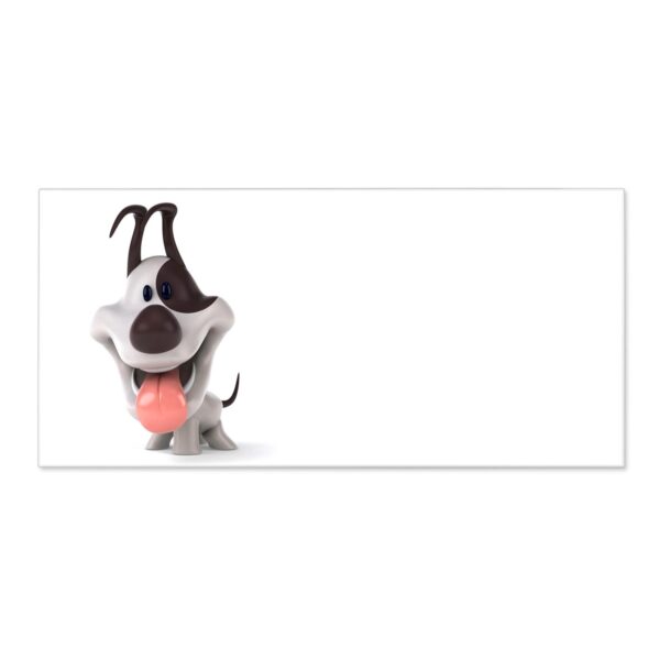 Banjado Magnettafel 78x37cm Magnetwand  Weiß Aus Metall Magnetpinnwand Pinnwand Inkl. 4 Magnete Motiv Comic-Hund