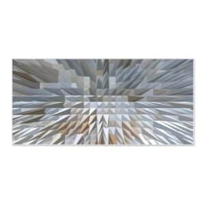 Banjado Magnettafel 78x37cm Magnetwand  Weiß Aus Metall Magnetpinnwand Pinnwand Inkl. 4 Magnete Motiv Dornen Aus Eis