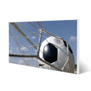 Banjado Magnettafel 78x37cm Magnetwand  Weiß Aus Metall Magnetpinnwand Pinnwand Inkl. 4 Magnete Motiv Fußball