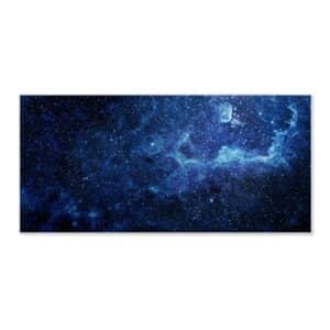 Banjado Magnettafel 78x37cm Magnetwand  Weiß Aus Metall Magnetpinnwand Pinnwand Inkl. 4 Magnete Motiv Galaxie