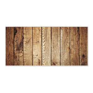 Banjado Magnettafel 78x37cm Magnetwand  Weiß Aus Metall Magnetpinnwand Pinnwand Inkl. 4 Magnete Motiv Geöltes Holz