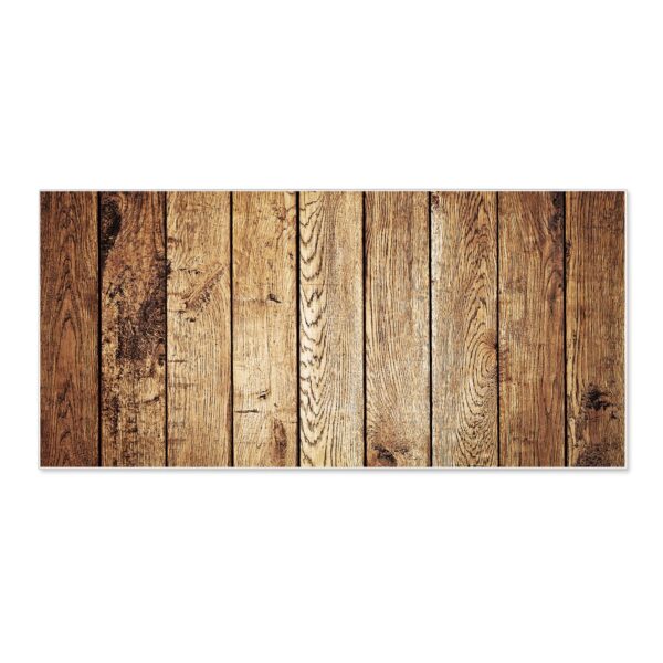 Banjado Magnettafel 78x37cm Magnetwand  Weiß Aus Metall Magnetpinnwand Pinnwand Inkl. 4 Magnete Motiv Geöltes Holz