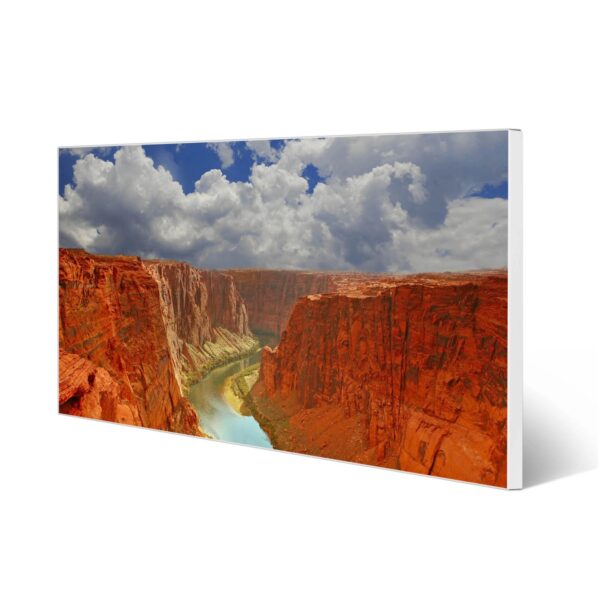 Banjado Magnettafel 78x37cm Magnetwand  Weiß Aus Metall Magnetpinnwand Pinnwand Inkl. 4 Magnete Motiv Grand Canyon