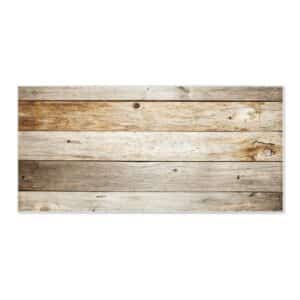 Banjado Magnettafel 78x37cm Magnetwand  Weiß Aus Metall Magnetpinnwand Pinnwand Inkl. 4 Magnete Motiv Graues Holz