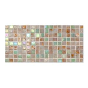 Banjado Magnettafel 78x37cm Magnetwand  Weiß Aus Metall Magnetpinnwand Pinnwand Inkl. 4 Magnete Motiv Grüne Fliesen